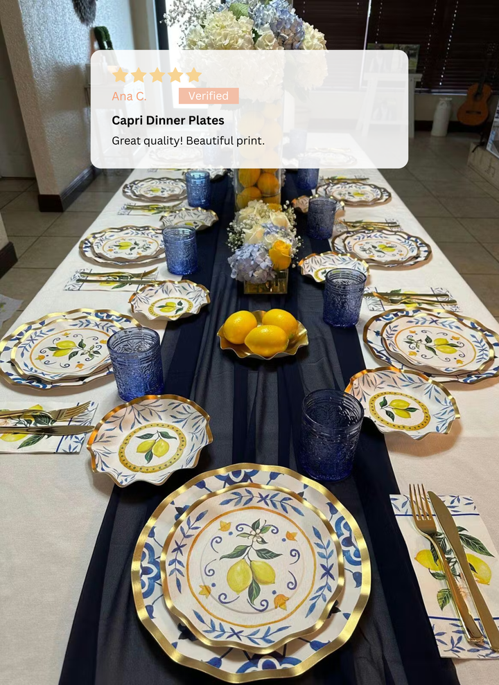 Capri Coast Table Setting