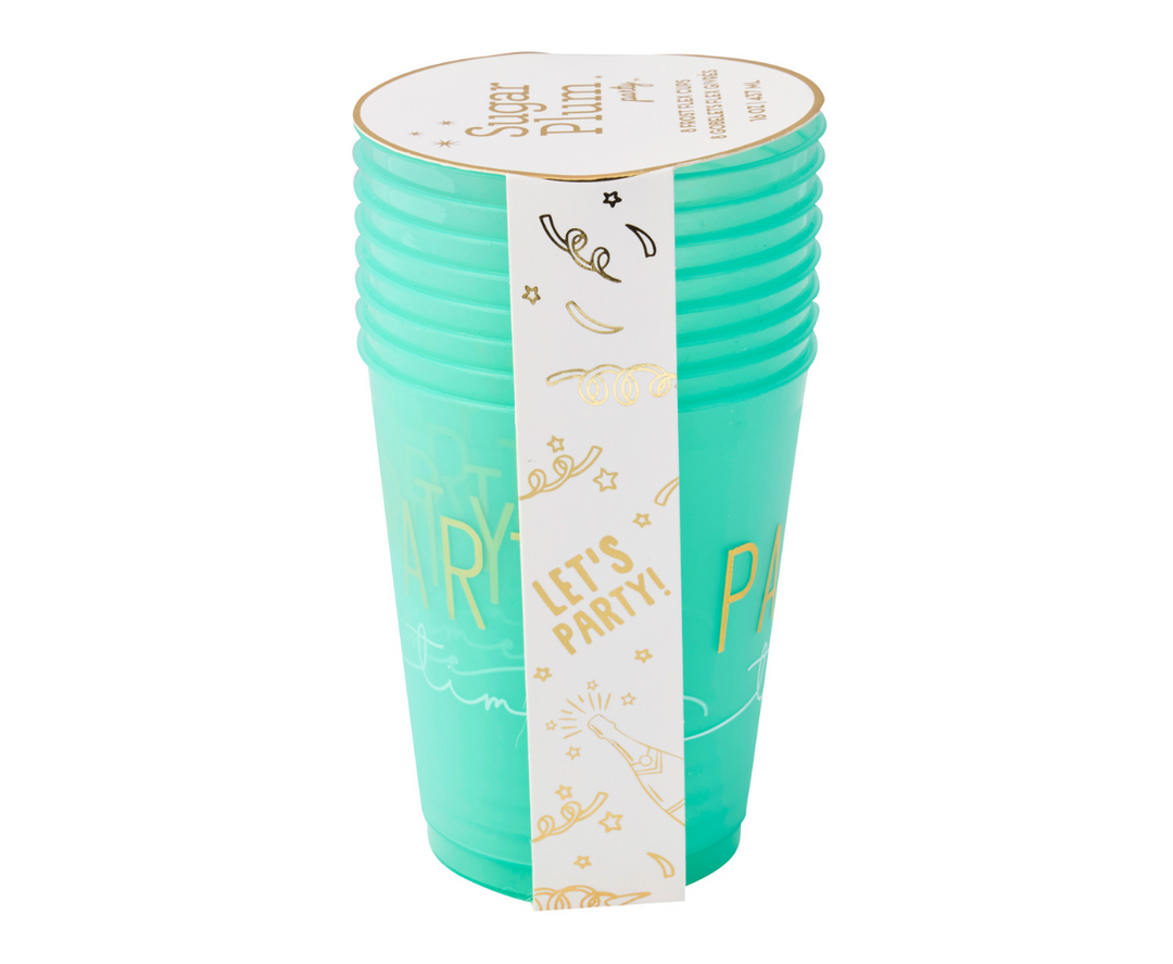 Cocktail Cheers Frost Flex Cups/8pk - Party Time