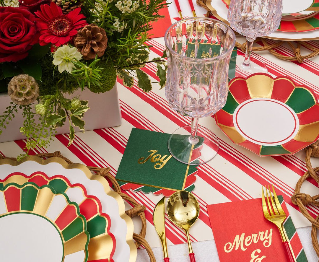 Joyful Christmas Table Setting