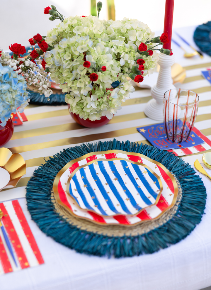 Patriotic Confetti Table Setting