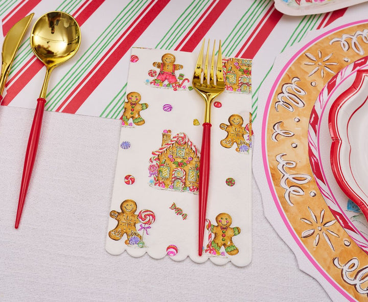 Gingerbread Table Setting