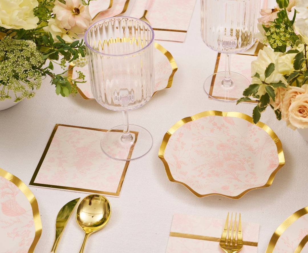 Timeless Blush Appetizer/Dessert Bowls/8pk