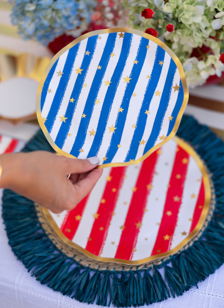 Patriotic Confetti Table Setting