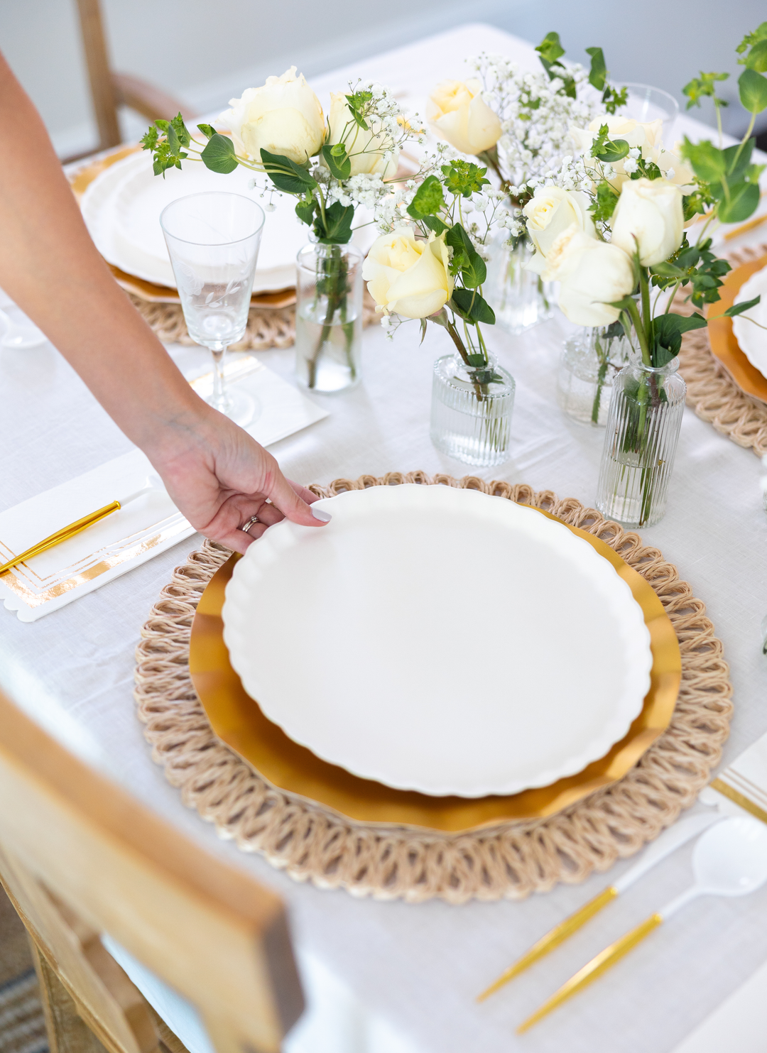 Simply Eco Dinner Plate- White/8pkg