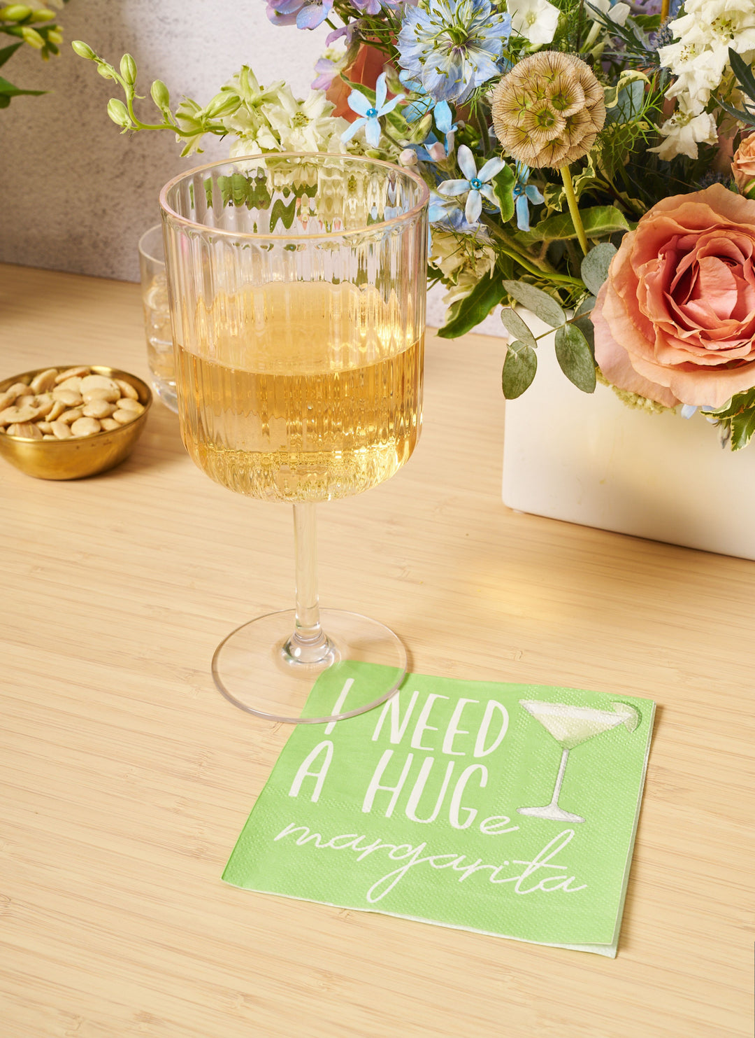 'I Need a Huge Margarita' Cocktail Napkins/26pk