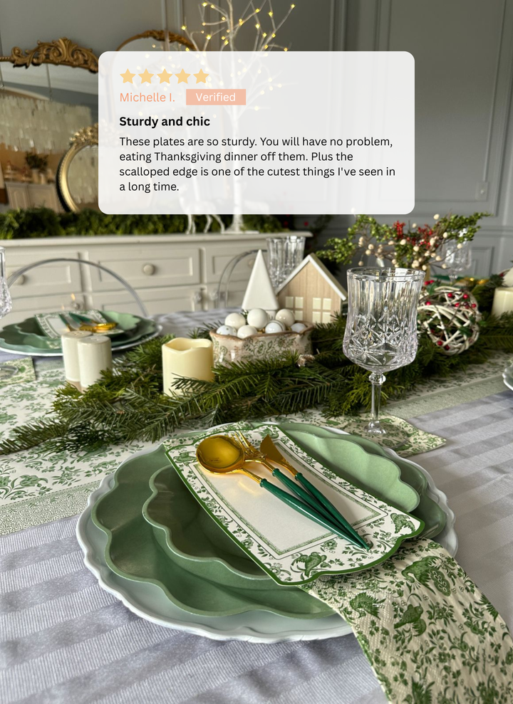 Simply Eco Extra Large Plate- Sage/8pk