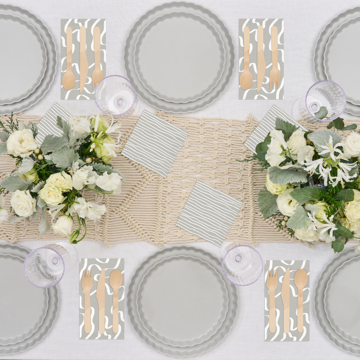 Cocktail Napkin Eco Concrete/20 pkg
