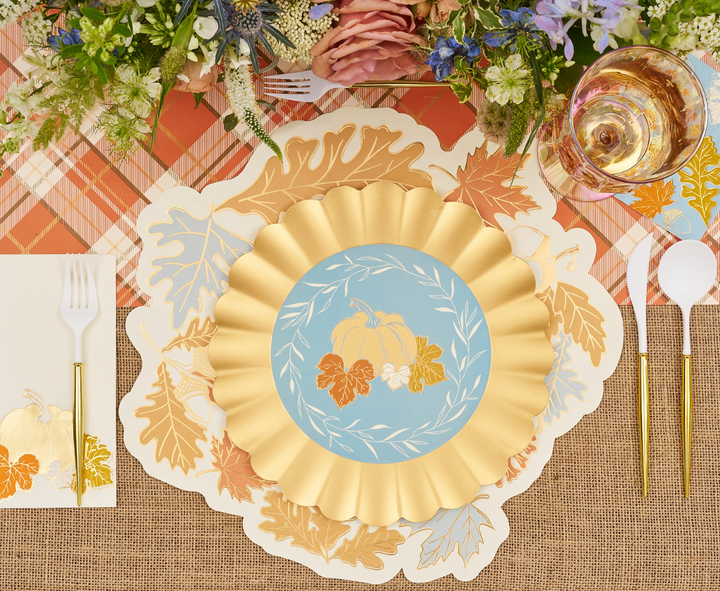 Gilded Harvest Dinner Plates/8pk
