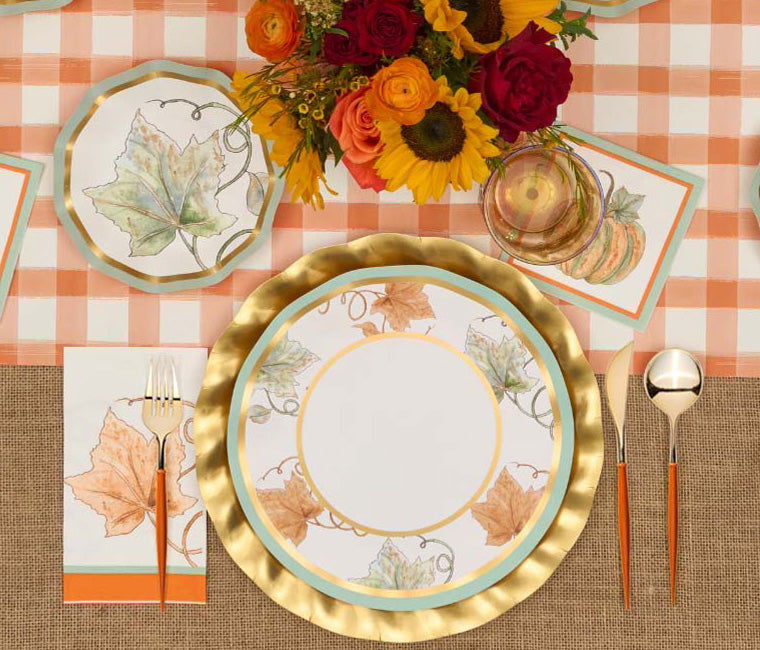 Bright & Thankful Table Setting