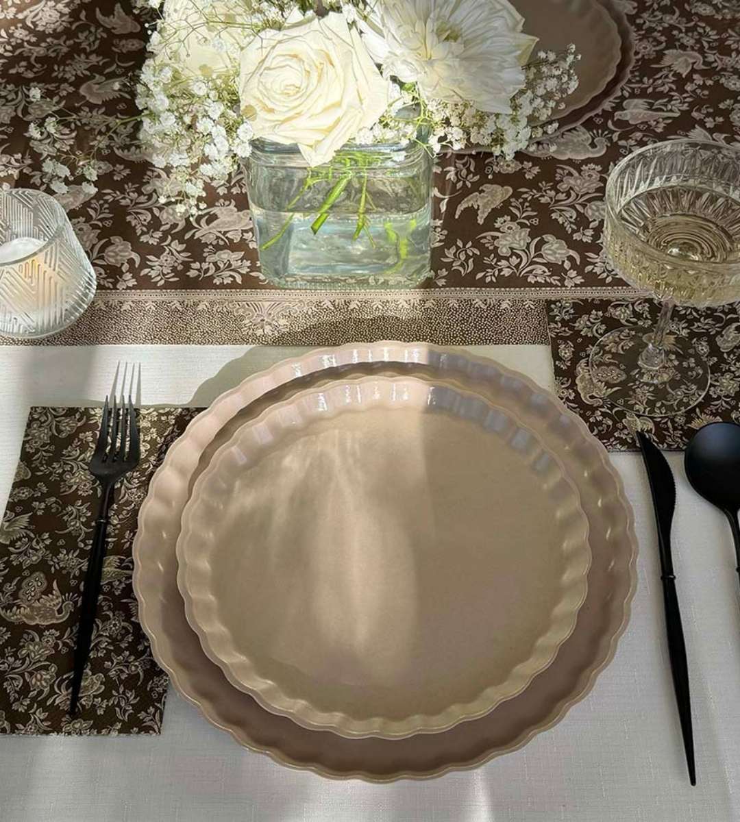 Simply Eco Salad Plate- Sand/8pkg