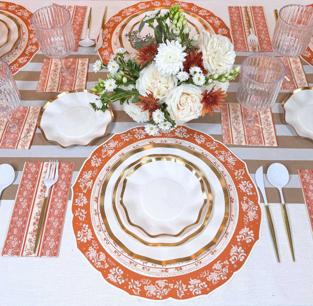 Pumpkin Garden Table Setting