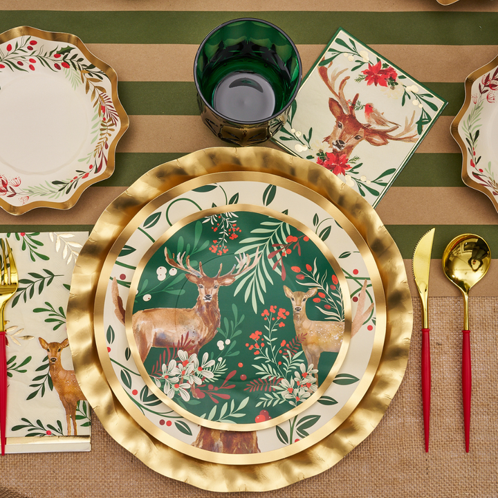 Christmas Forest Paper Cocktail Napkin/20pk