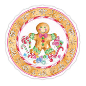 Gingerbread Cookie Round Placemats/10pk