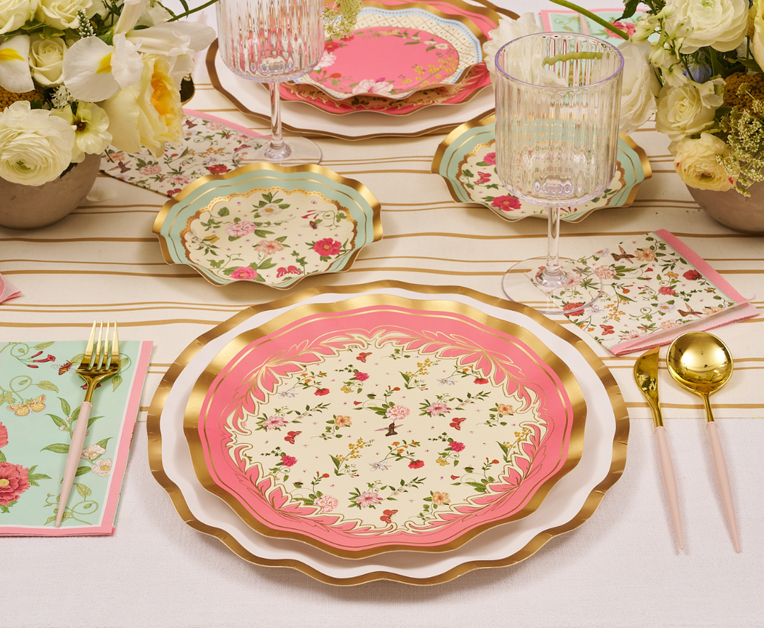 Rococo Ribbon Plate Rococo Dinner Plates/8pk – Sophistiplate LLC