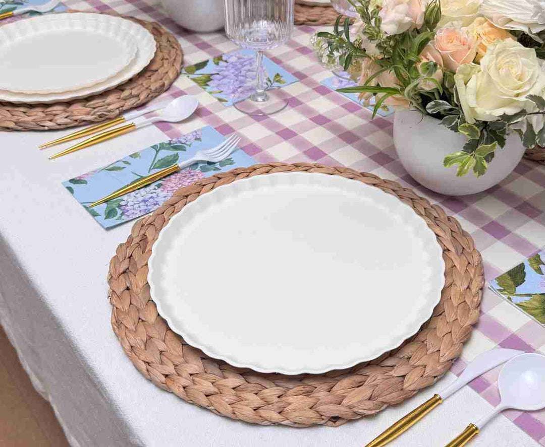 Violet Hydrangea Table Setting