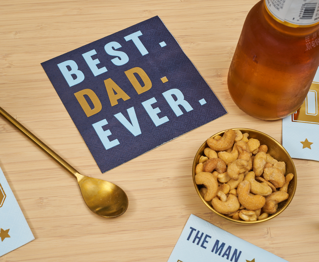 Best Dad Ever Cocktail Napkins /26pk