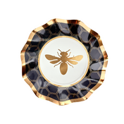 Honeybee Wavy Paper Appetizer/Dessert Bowl/8pk