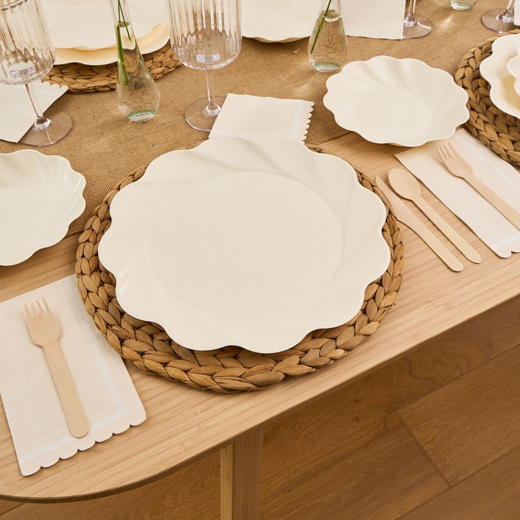 Eco Cream Table Setting Complete Kit