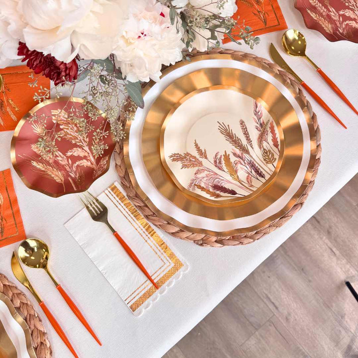 Harvest Wheat: Thanksgiving Table for 16