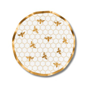 Honeybee Wavy Paper Salad Plate/8pk