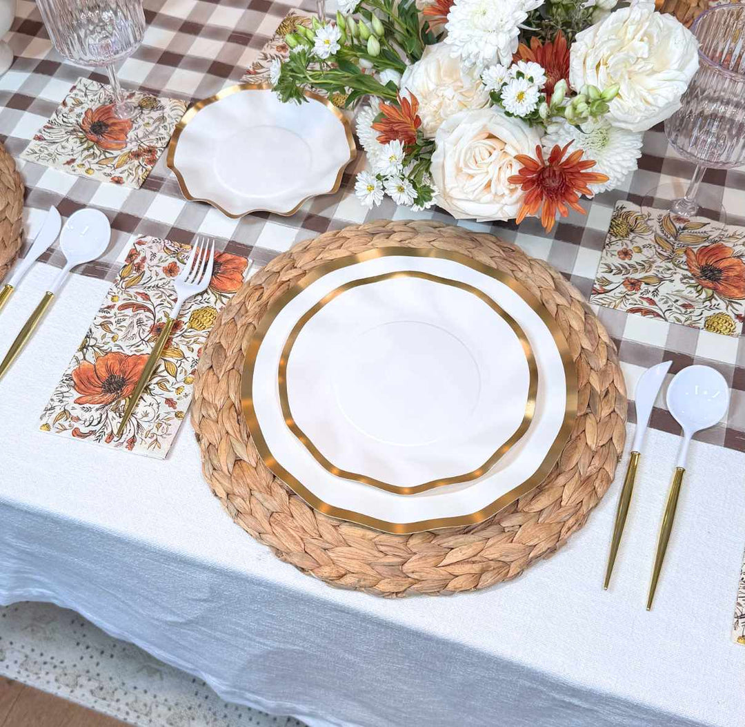 Autumn Blossom Table Setting