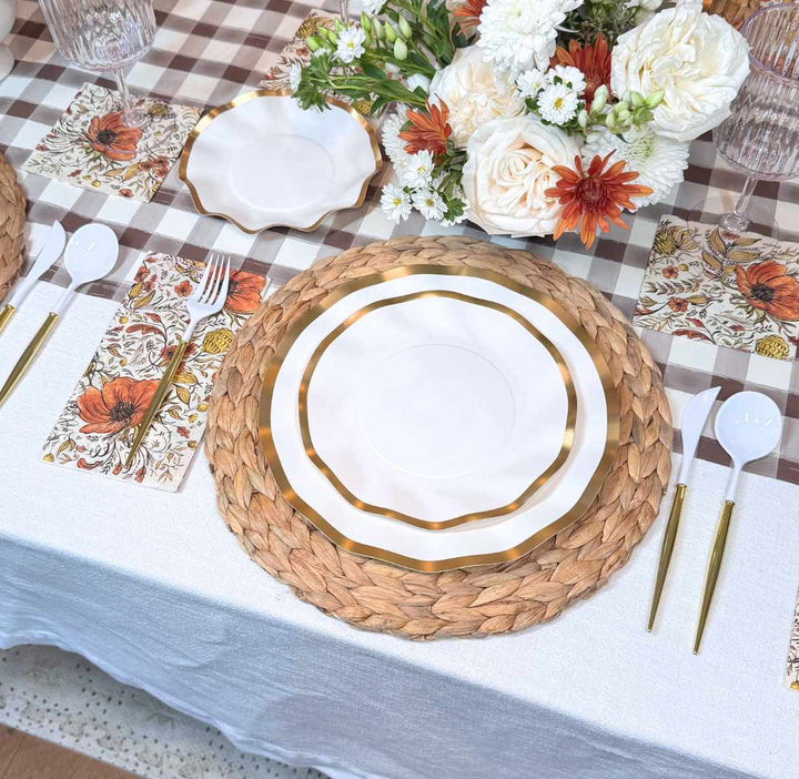 Autumn Blossom Table Setting