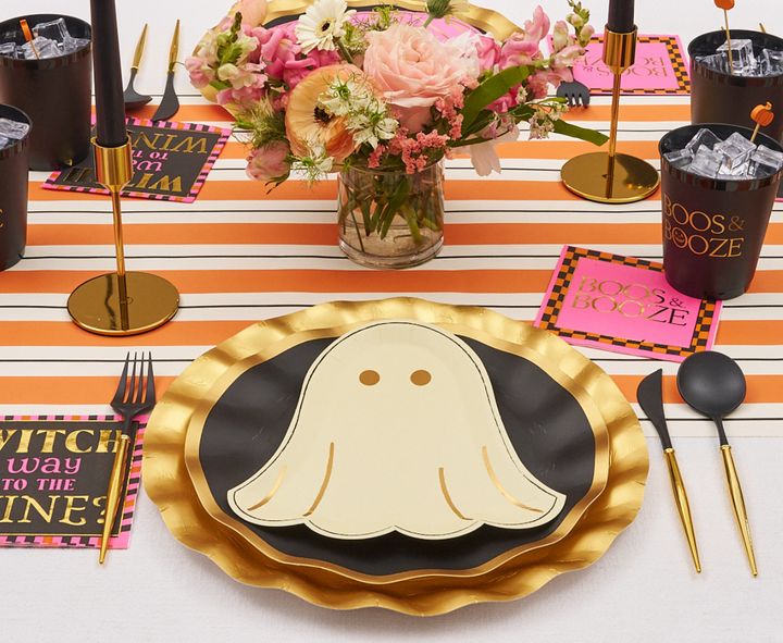 Boo Bold Die Cut Salad Plates/8pk