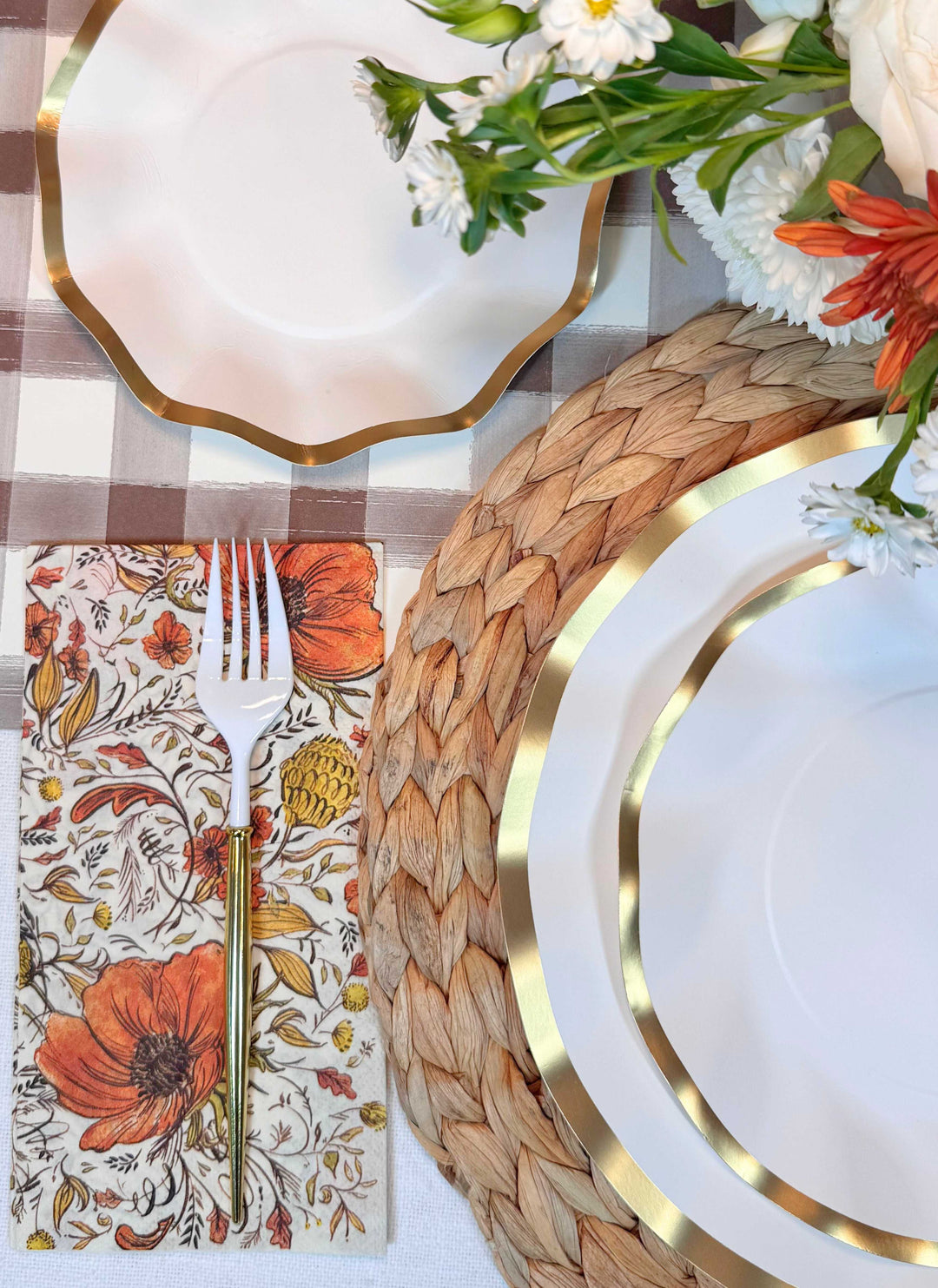 Autumn Blossom Table Setting