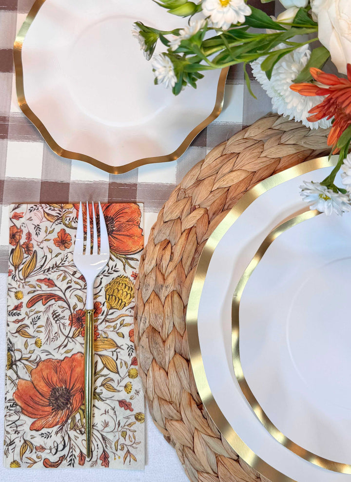 Autumn Blossom Table Setting