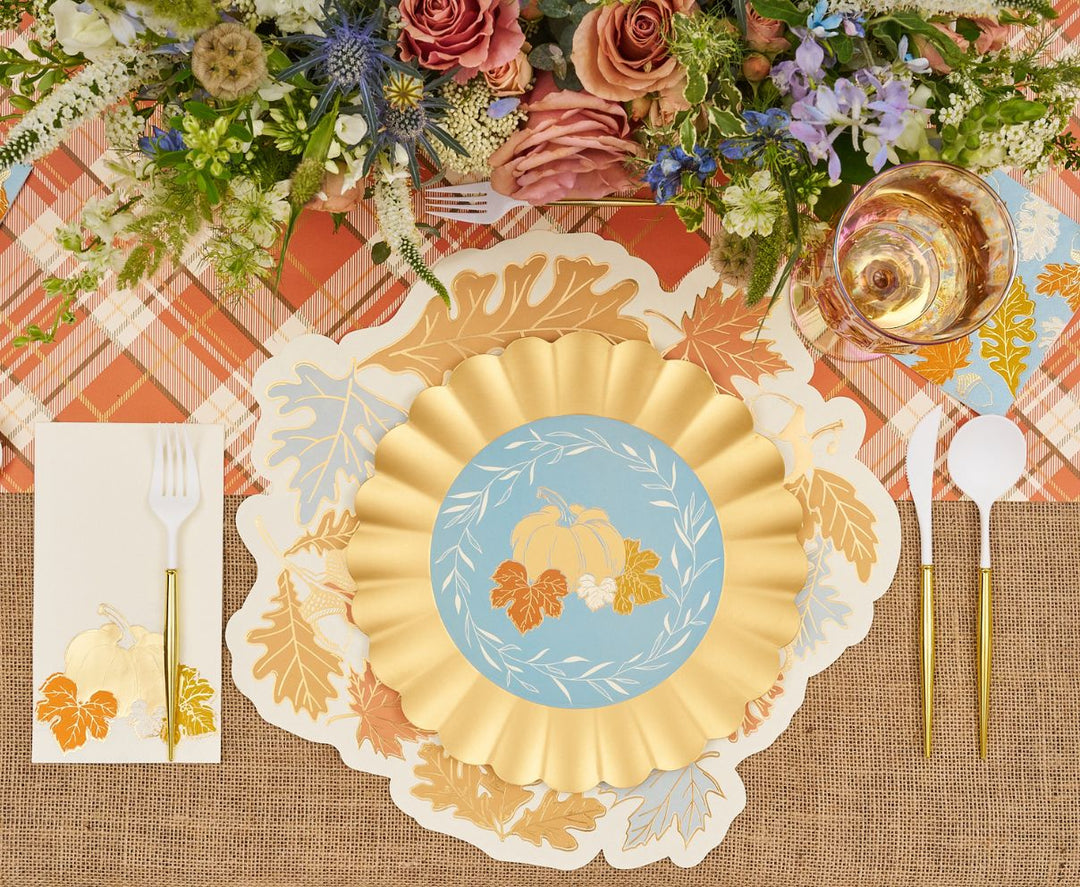 Gilded Harvest Table Setting