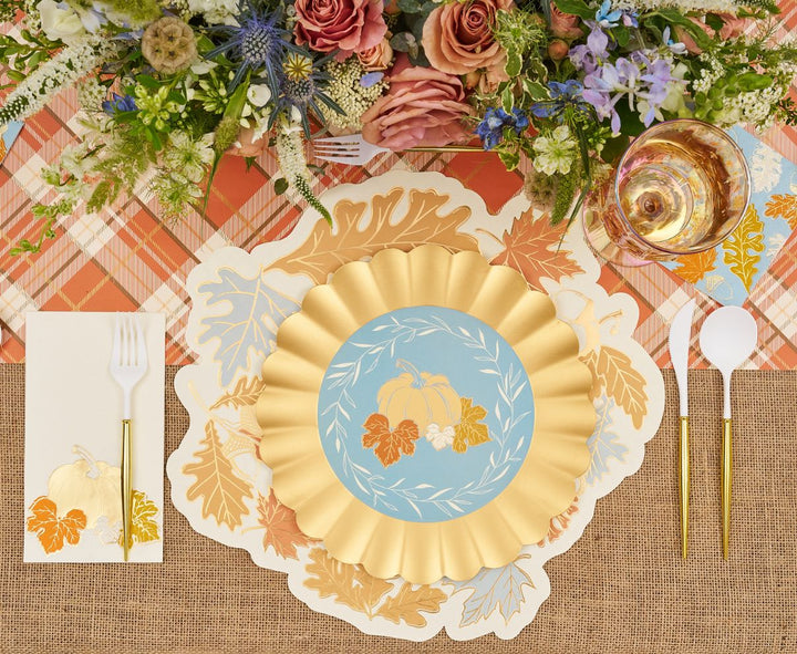 Gilded Harvest Table Setting