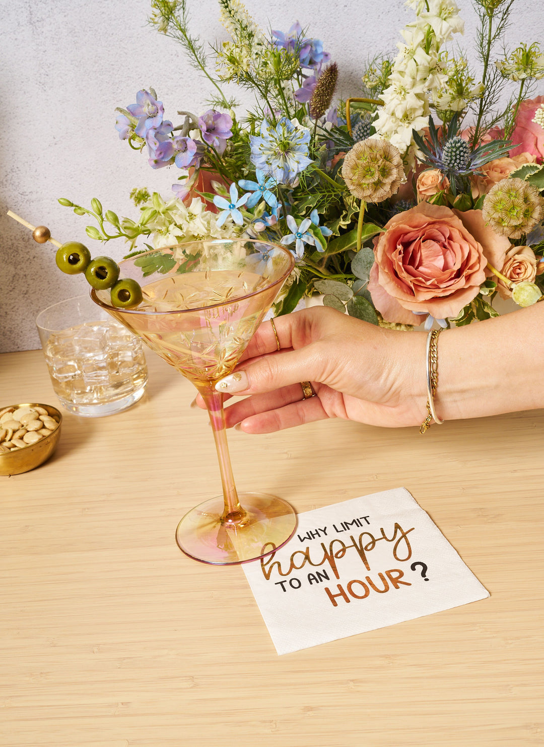 'Why Limit Happy to an Hour' Cocktail Napkins/26pk