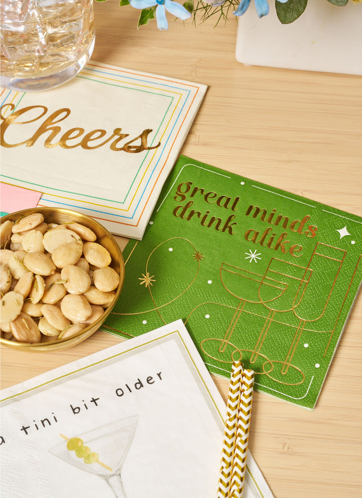 'Great Minds Drinks Alike' Cocktail Napkins/26pk