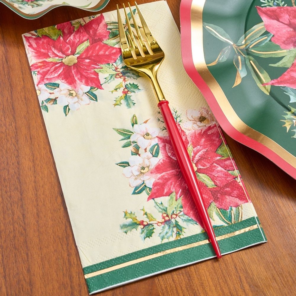 Evergreen Floral Table Setting
