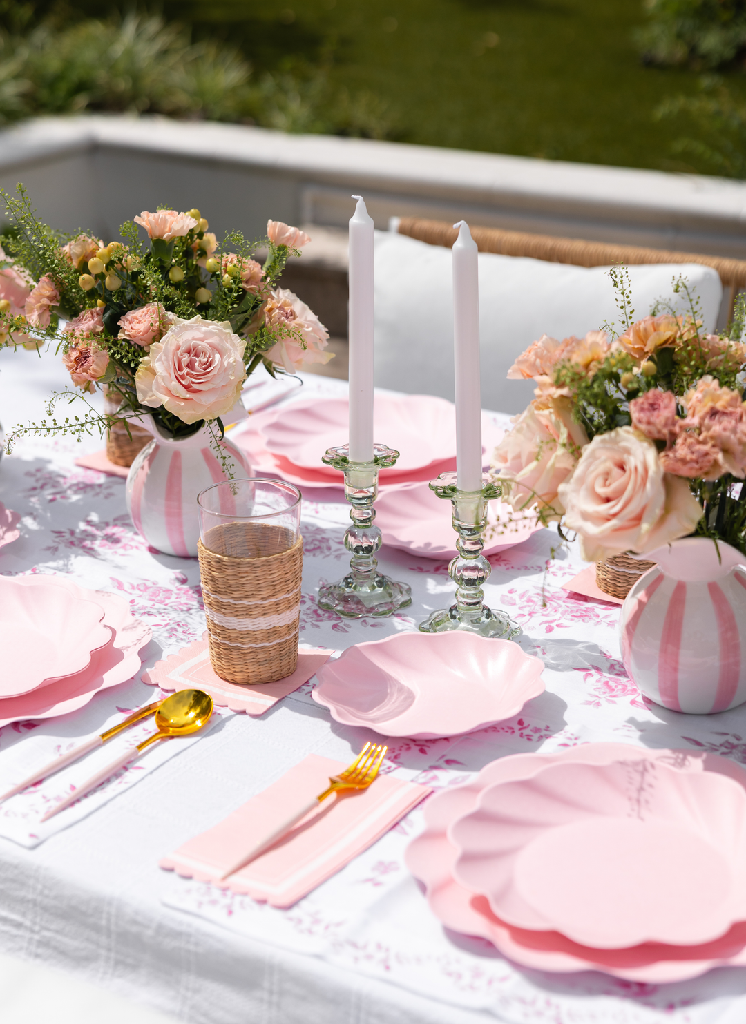 Eco-Friendly Table Setting- Blush