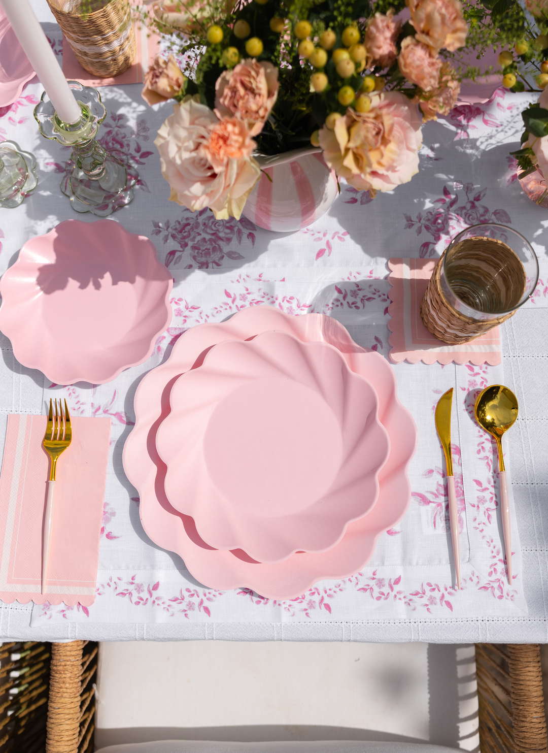 Eco-Friendly Table Setting- Blush