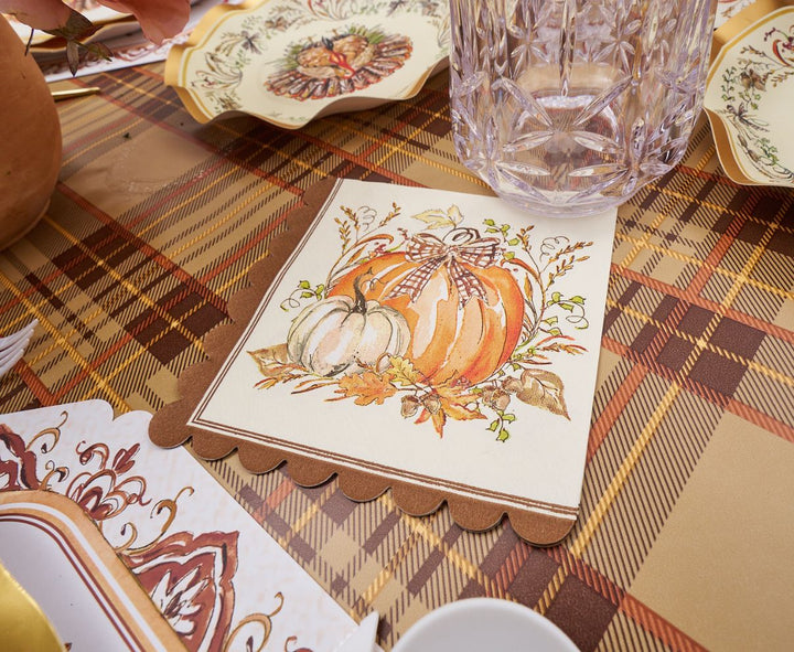 Turkey & Gourds Table Setting