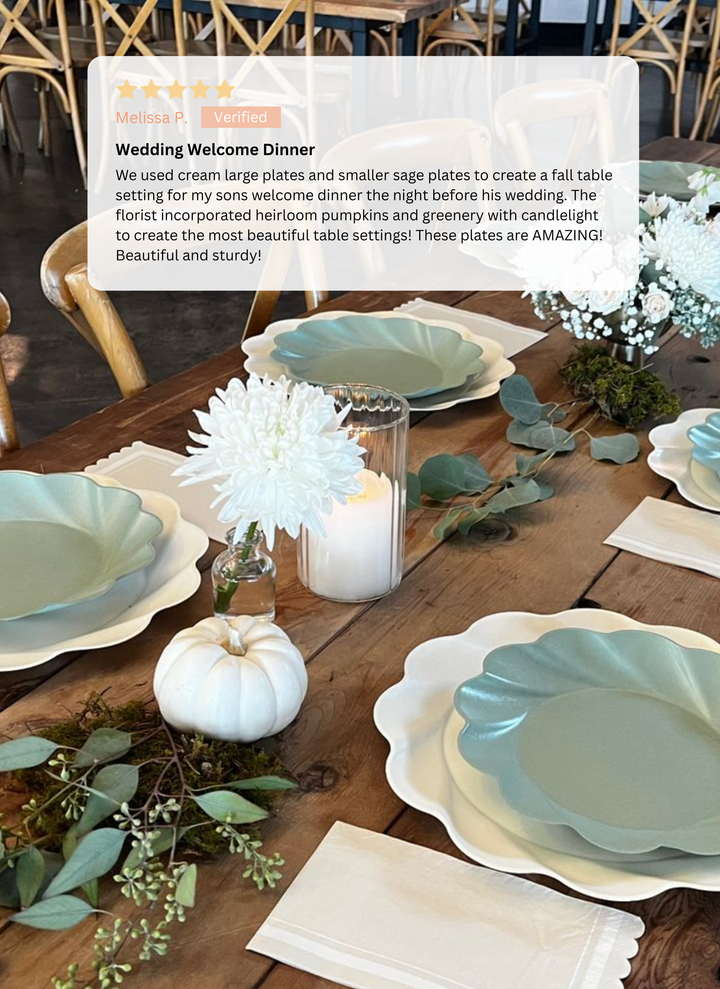 Simply Eco Extra Large Plate- Sage/8pk