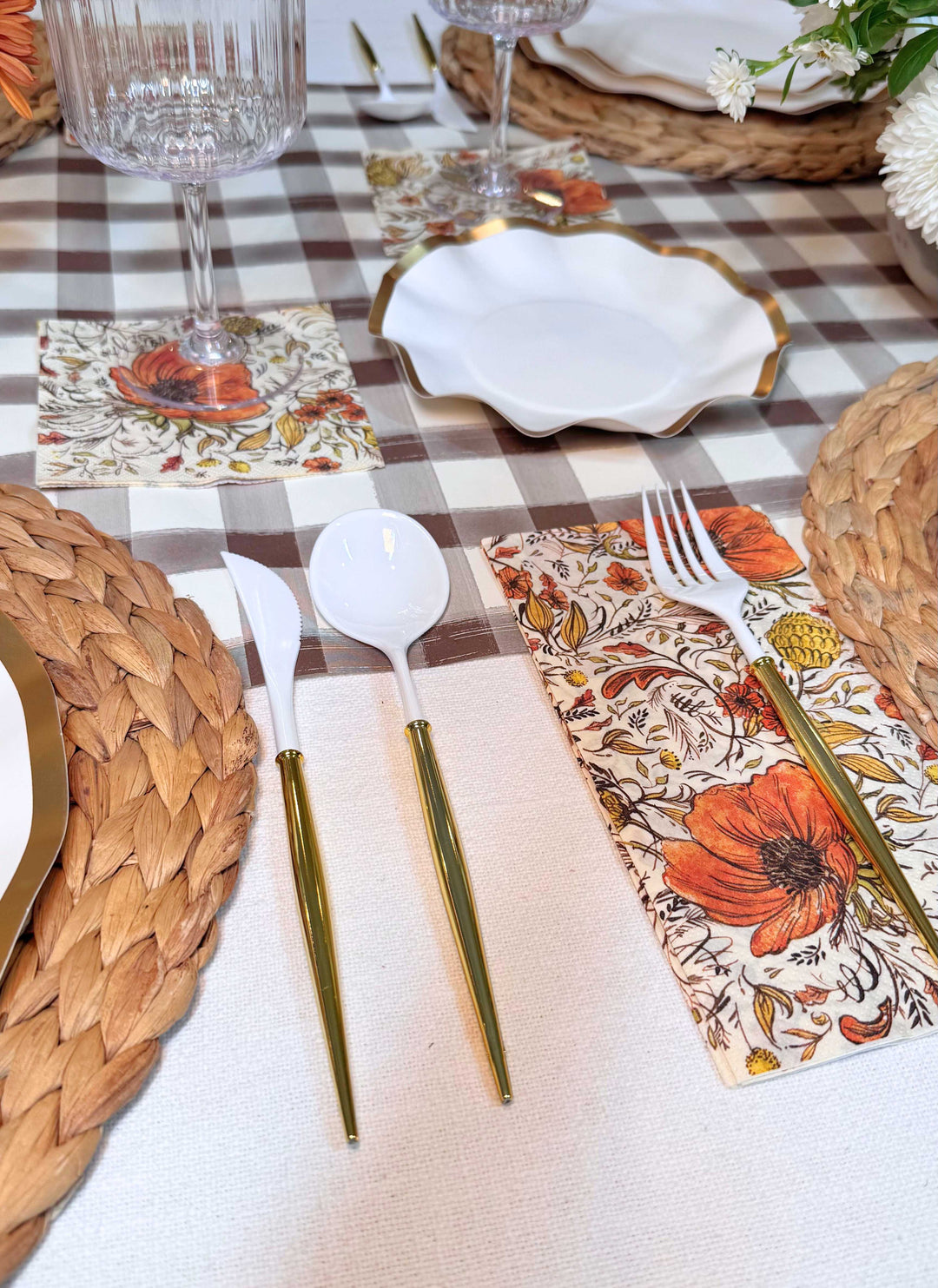 Autumn Blossom Table Setting