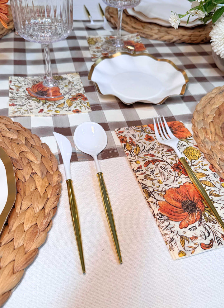 Autumn Blossom Table Setting