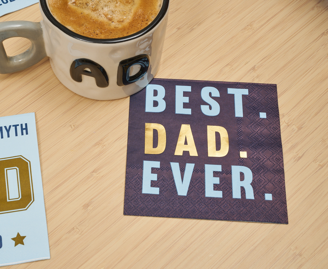 Best Dad Ever Cocktail Napkins /26pk