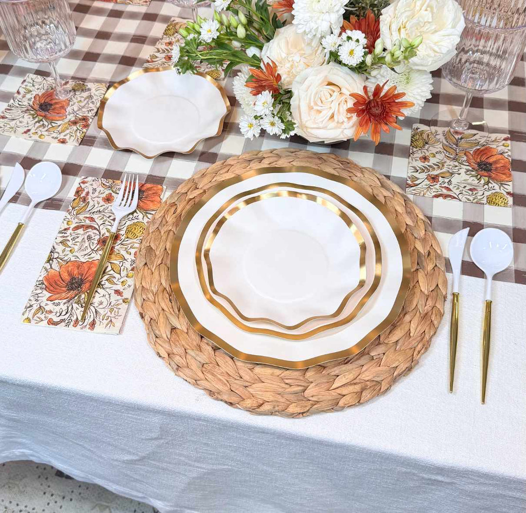 Autumn Blossom Table Setting