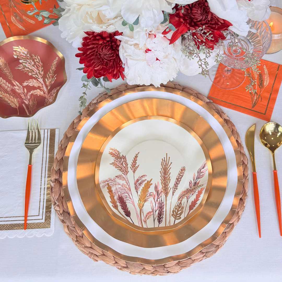 Harvest Wheat: Thanksgiving Table for 16