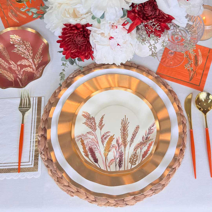 Harvest Wheat: Thanksgiving Table for 16