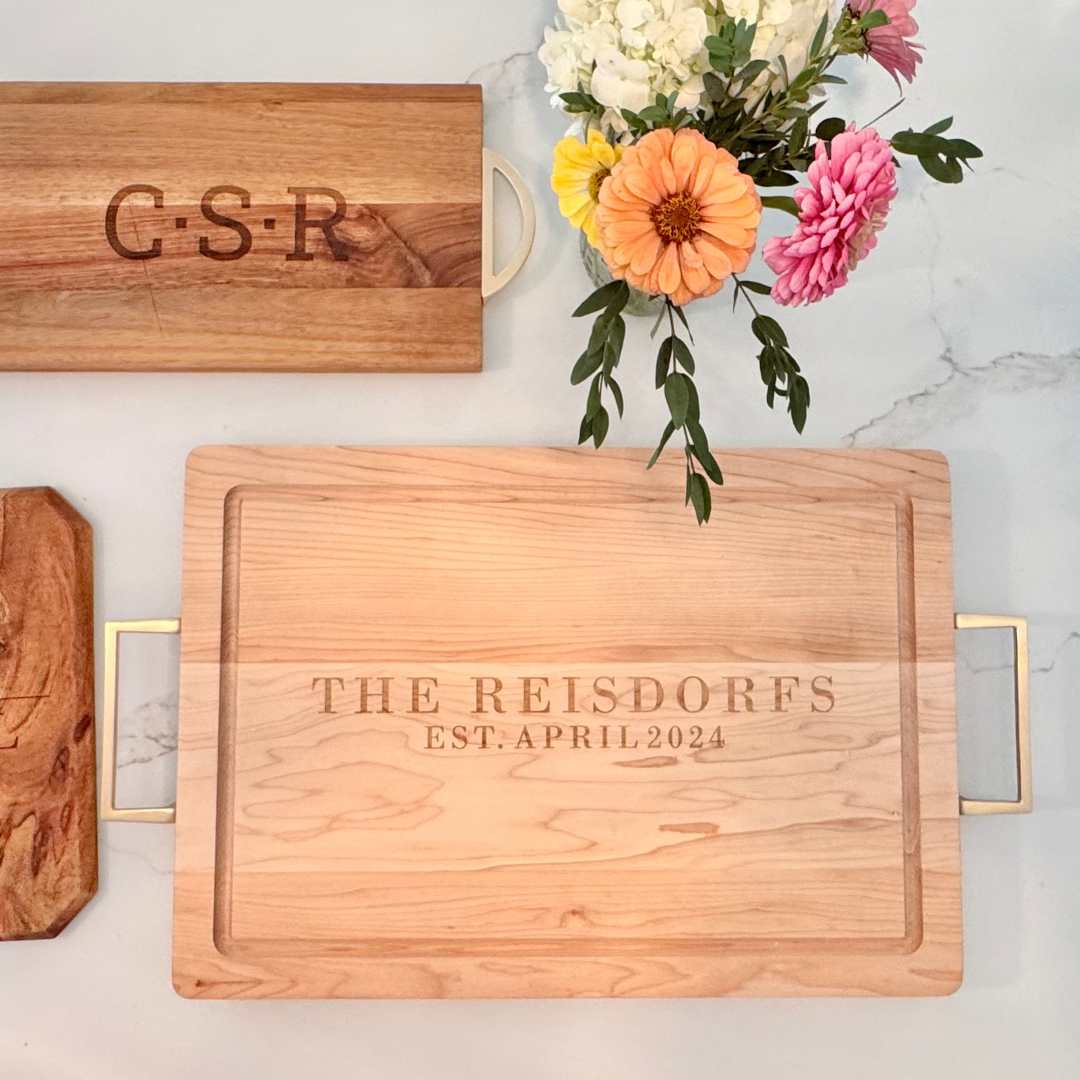 Personalized Maple Wood Cutting + Cheeseboard (Test)