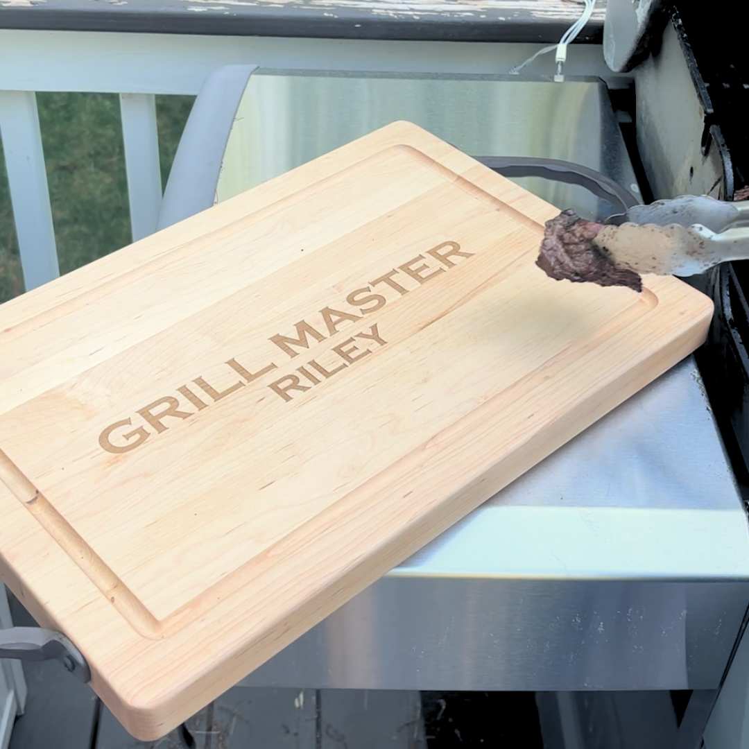 Personalized Maple Wood Cutting + Cheeseboard 18 x 12"