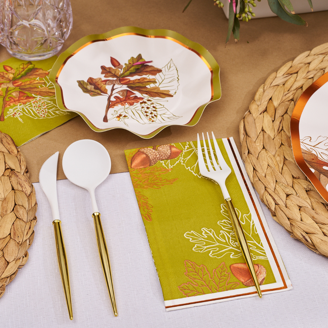 Acorn and Oak Appetizer/Dessert Bowl/8pk