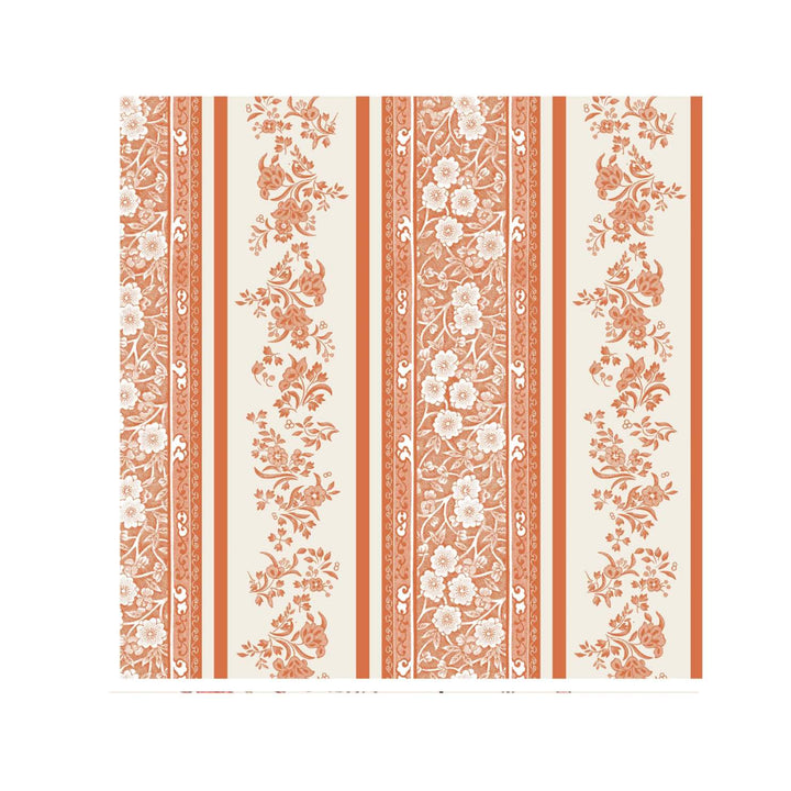 Pumpkin Burleigh Stripe Cocktail Napkins/20pk