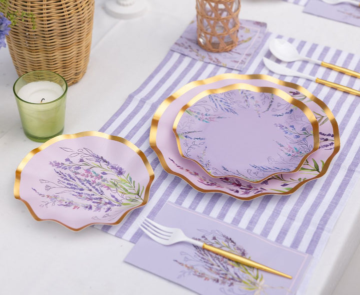 Lavender Fields Salad Plates/8pk