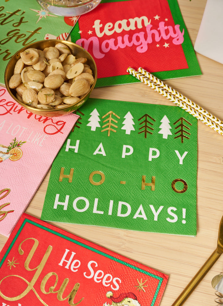 'Ho-Ho Holidays' Cocktail Napkins/26pk